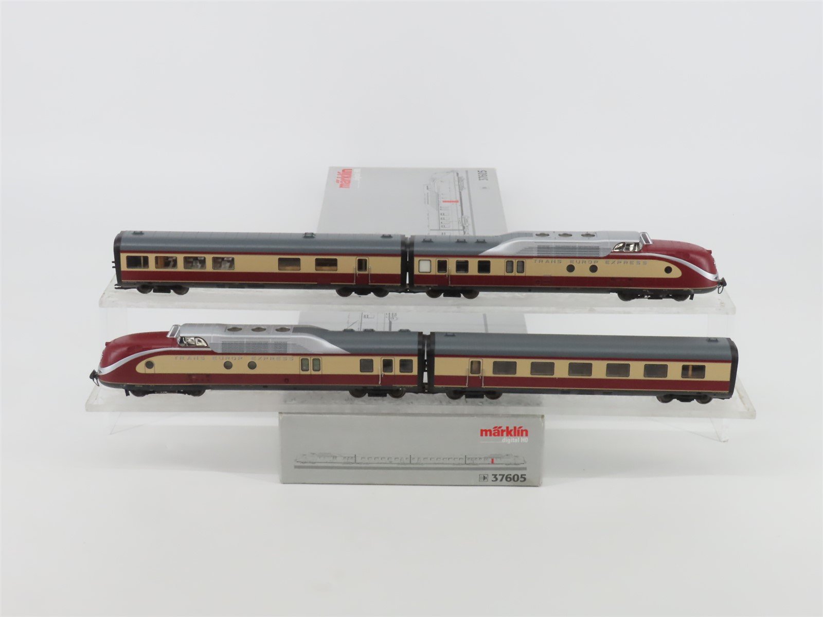 HO 3-Rail AC Marklin Digital 37605 TEE VT11.5 4-Unit DMU Diesel Set w/ Sound