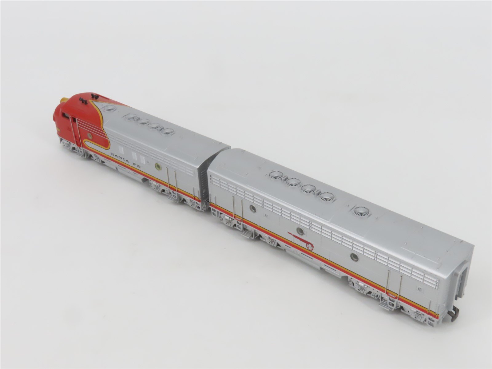 HO Scale 3-Rail AC Marklin ATSF Santa Fe Warbonnet EMD F7A/B Diesel Set w/ Sound