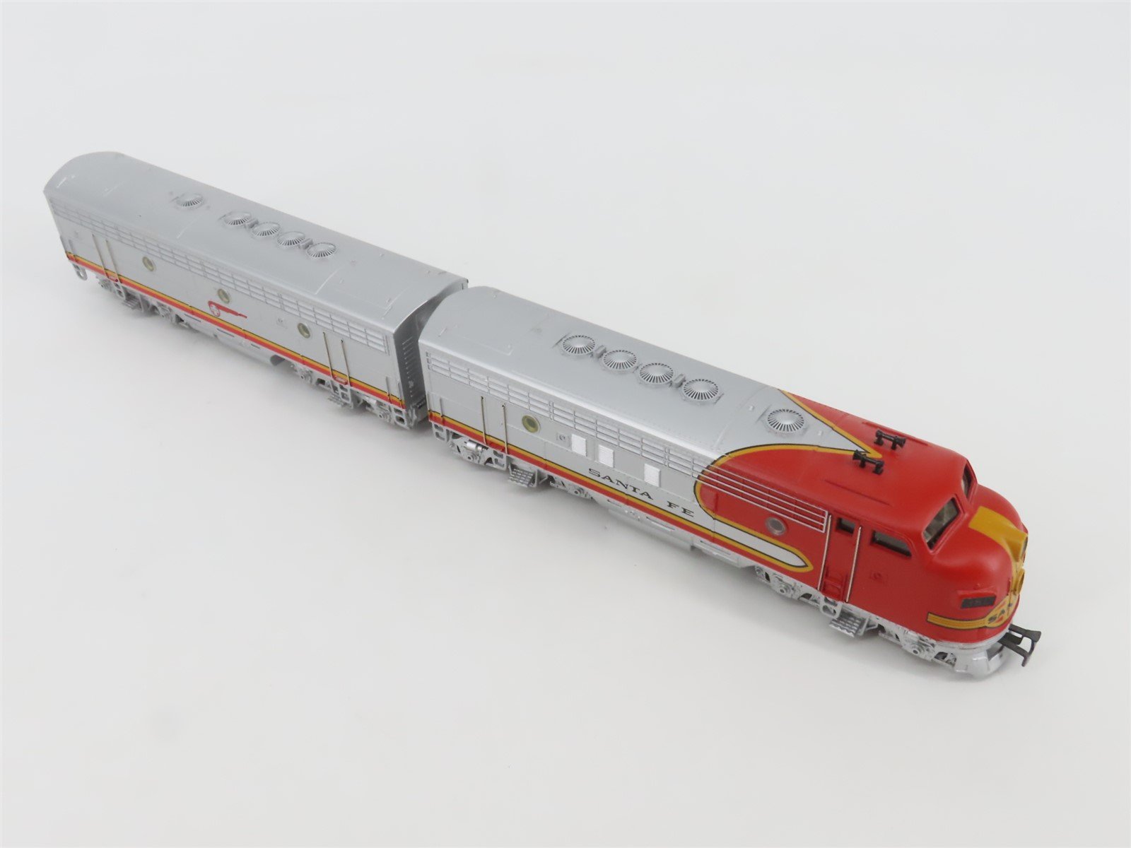 HO Scale 3-Rail AC Marklin ATSF Santa Fe Warbonnet EMD F7A/B Diesel Set w/ Sound