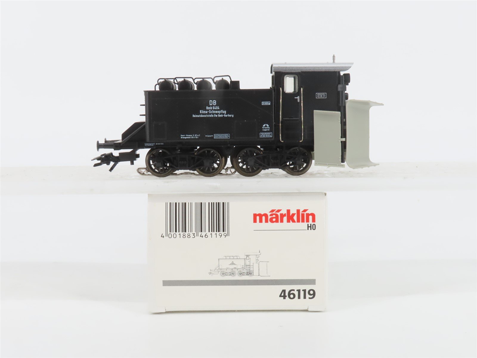 HO 3-Rail AC Marklin 46119 DB Deutsche Bahn Klima Snow Plow #6404 w/ Headlight