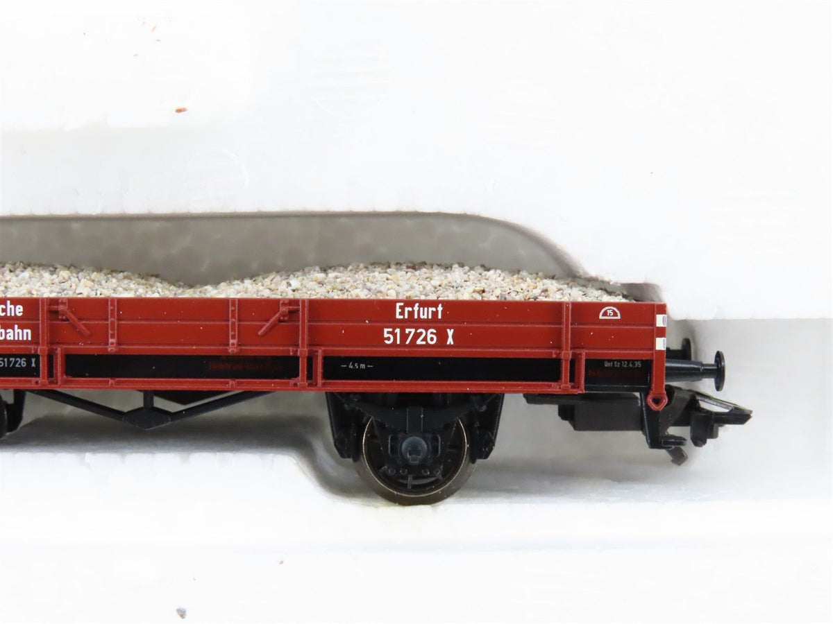 HO Scale Marklin 47893 German &quot;Track Laying Train&quot; MOW 4-Car Freight Set