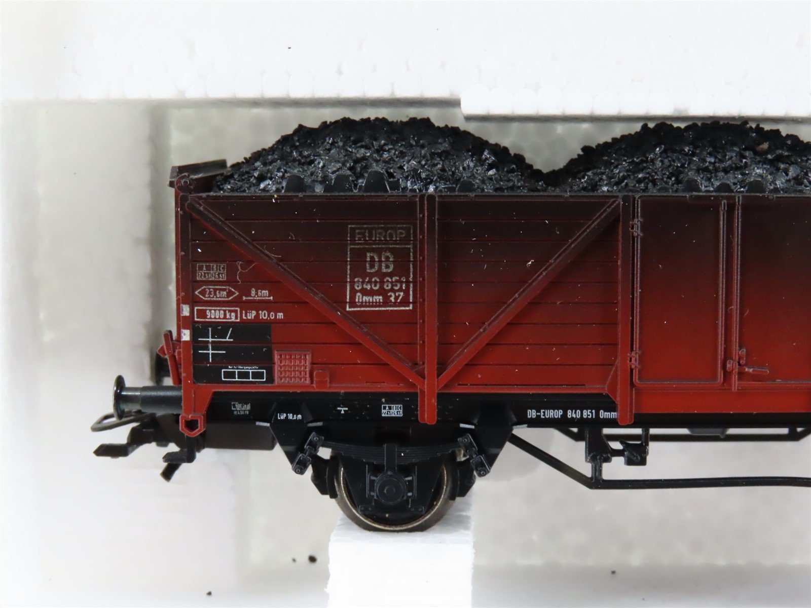 HO Scale Marklin 46034 DB German Federal 5-Car Coal Transport Set - Weathered