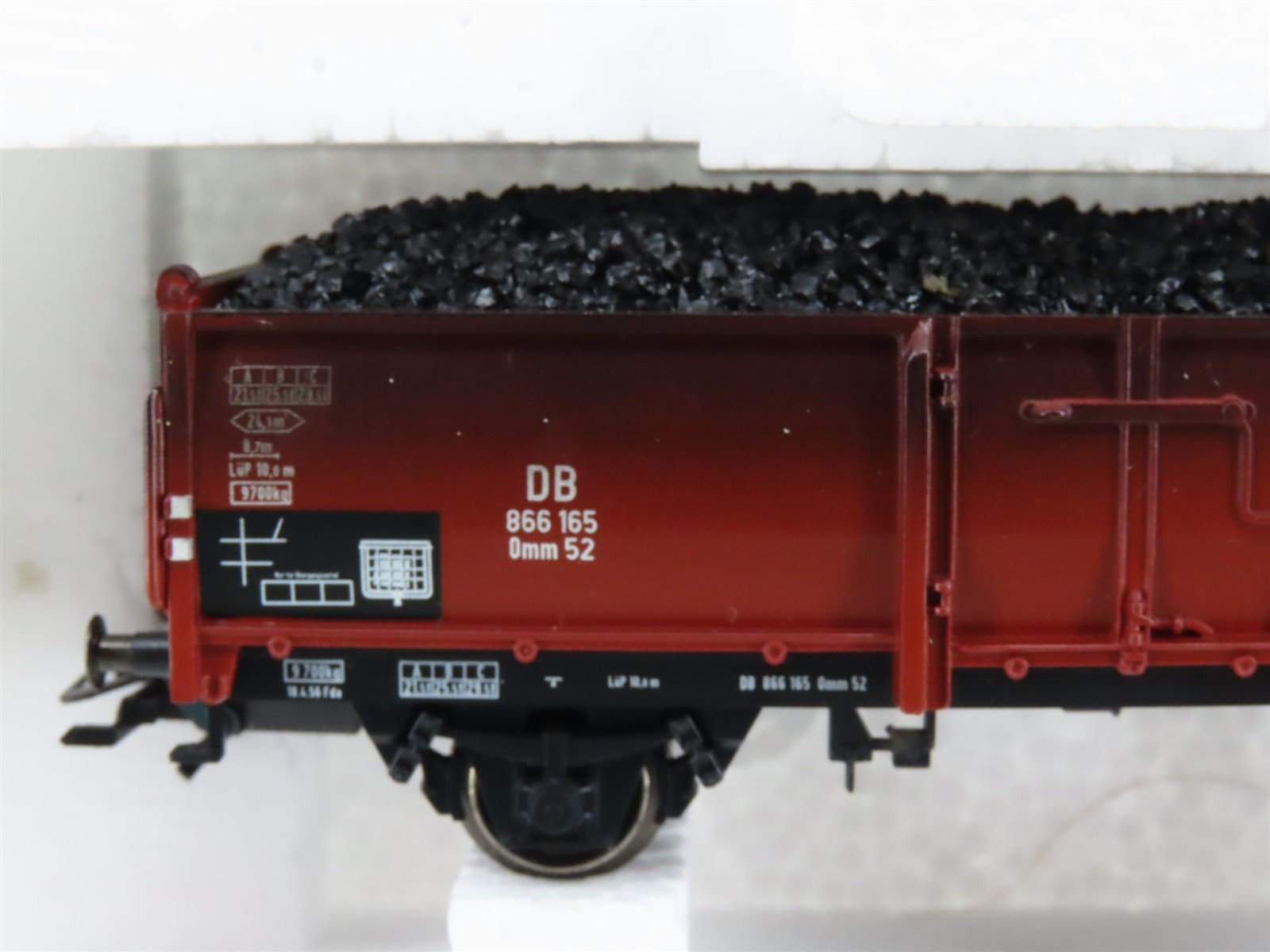 HO Scale Marklin 46034 DB German Federal 5-Car Coal Transport Set - Weathered