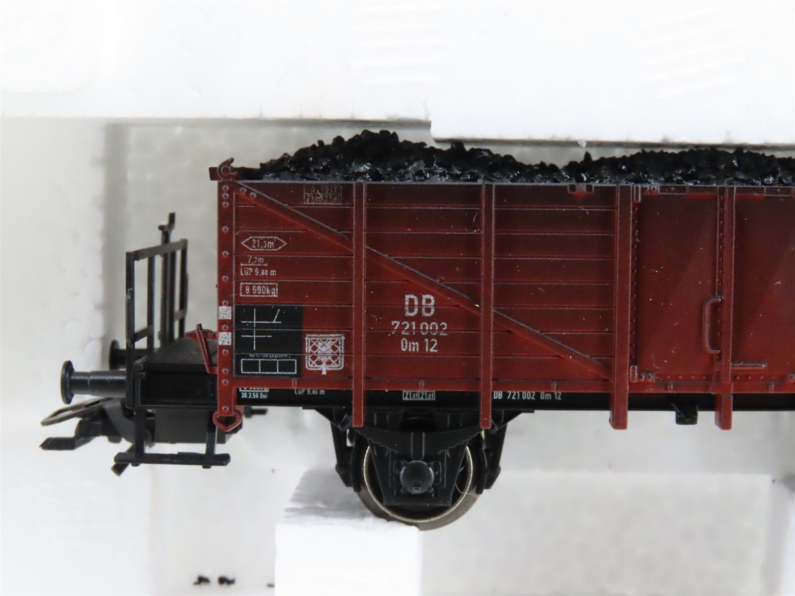HO Scale Marklin 46034 DB German Federal 5-Car Coal Transport Set - Weathered