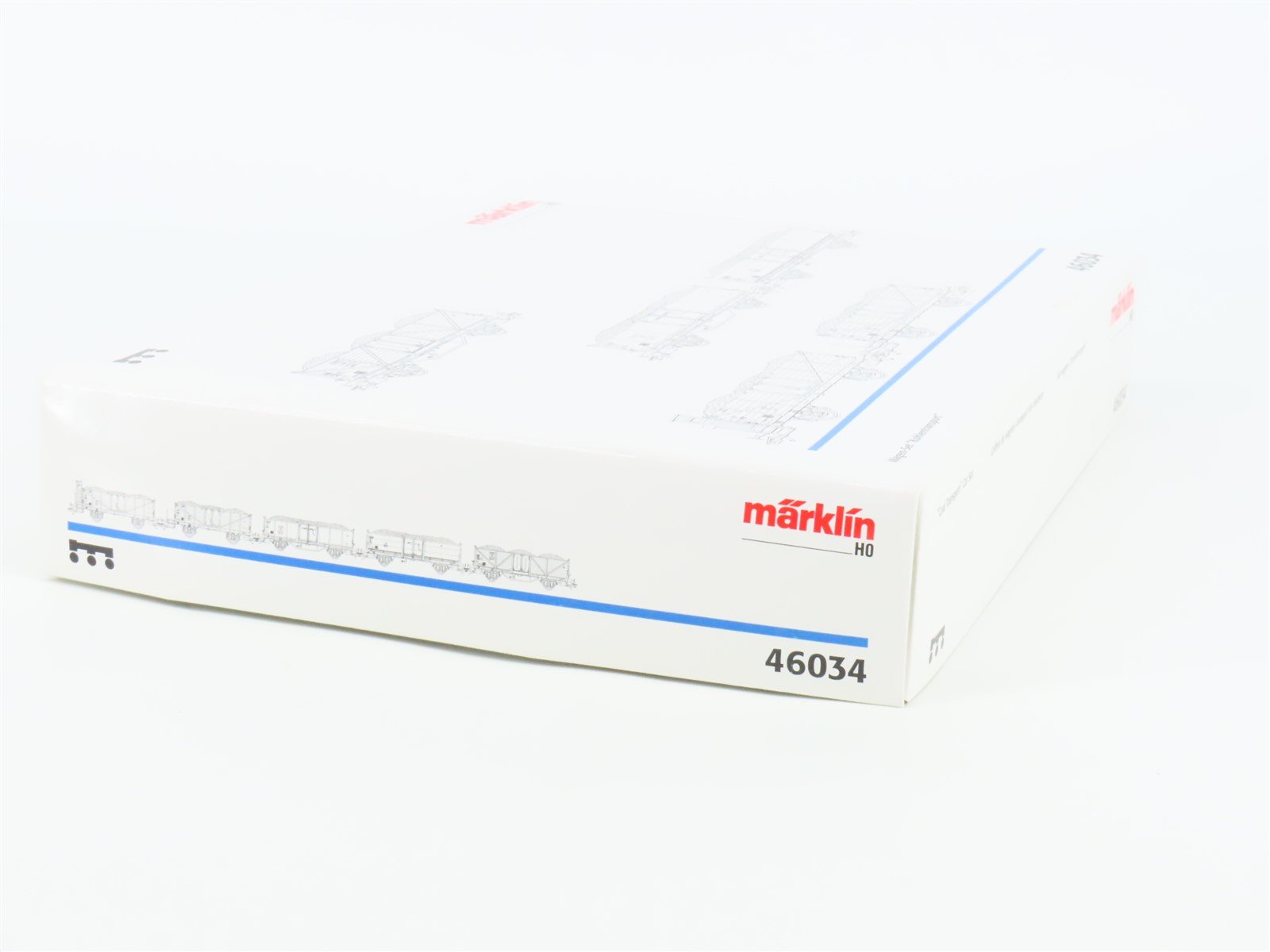 HO Scale Marklin 46034 DB German Federal 5-Car Coal Transport Set - Weathered