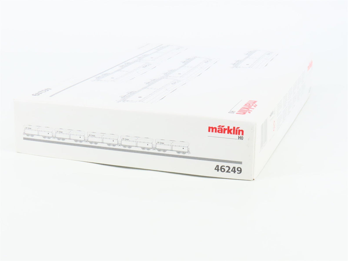 HO Scale Marklin 46249 DB &quot;Large Power Plant&quot; Cargo 5-Car Hopper Set - Weathered