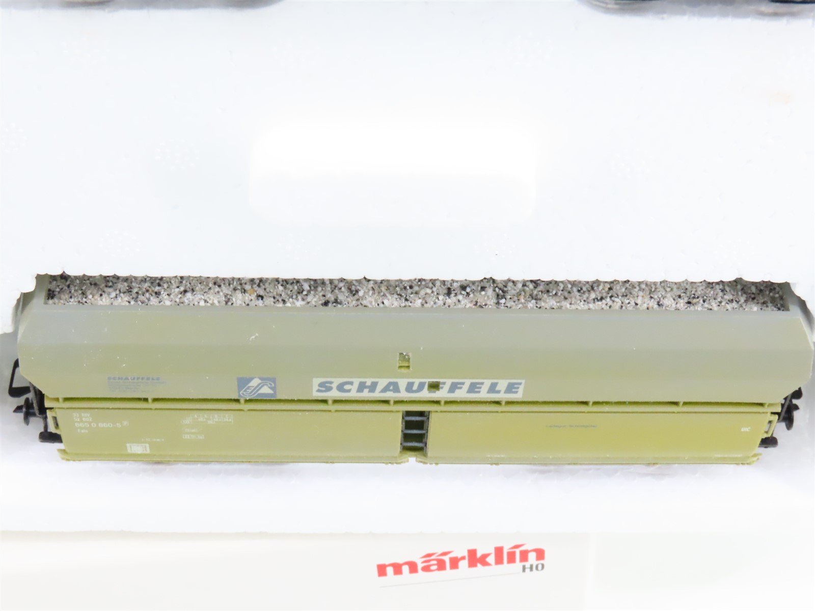 HO Scale Marklin 46247 BDZ Schauffele Era V Hopper w/ Gravel Load 3-Car Set