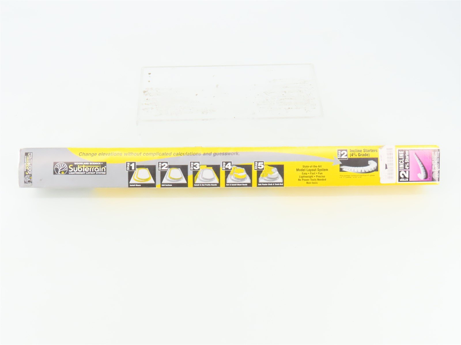 HO Scale Woodland Scenics ST1413 Step 2 4% Incline Foam Starter 4-Piece Set