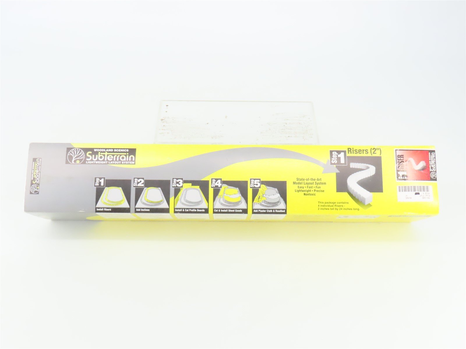 HO Scale Woodland Scenics ST1408 Step 1 2" Foam Riser 4 Piece Set
