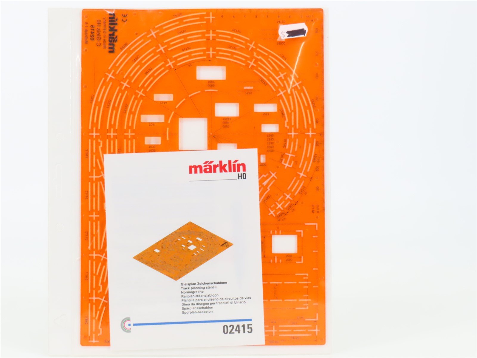HO Scale Marklin 02415 Track Planning Stencil