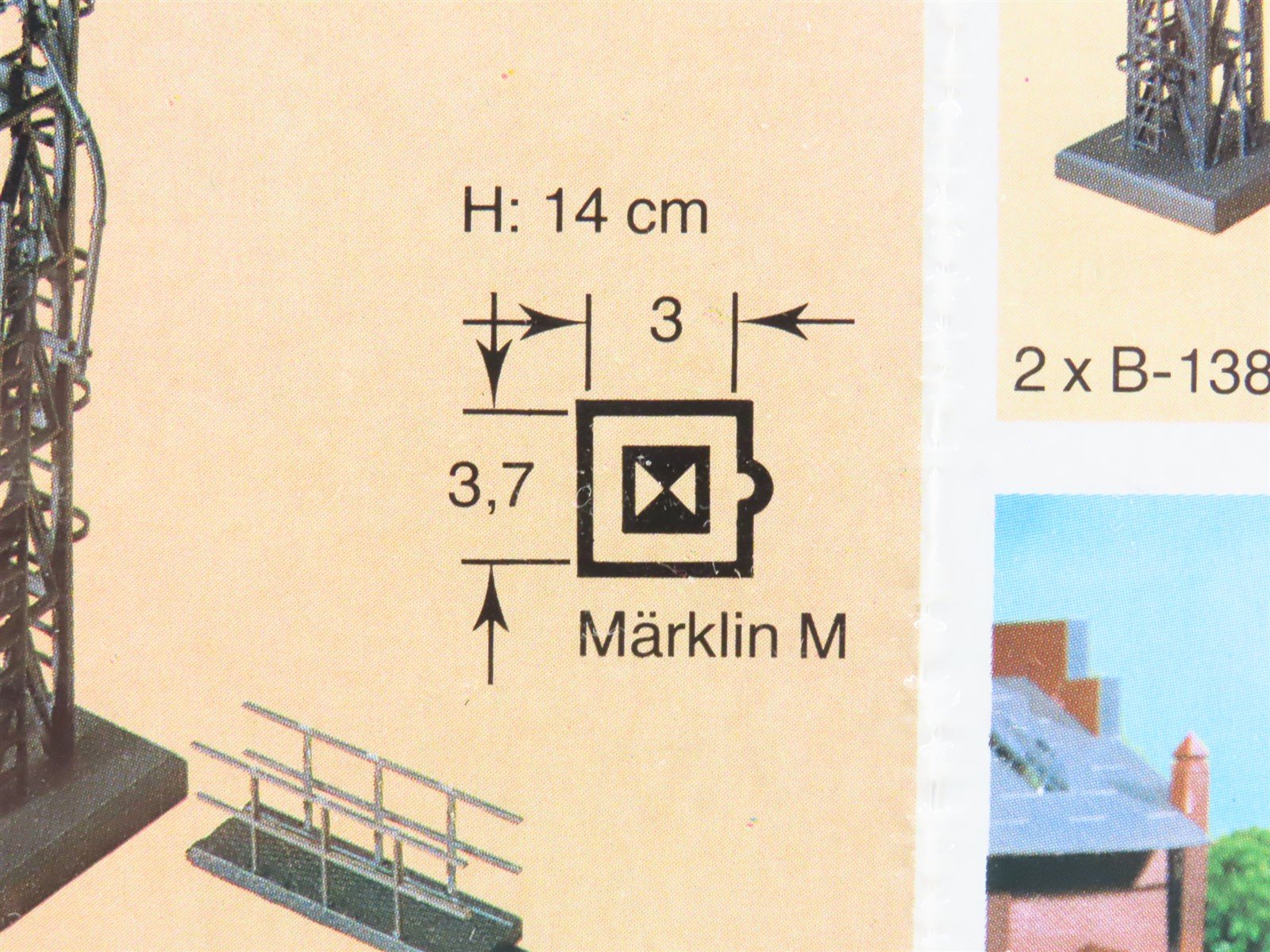 HO 1/87 Scale Faller Kit B-138 Steam Locomotive Water Filling Tower - SEALED