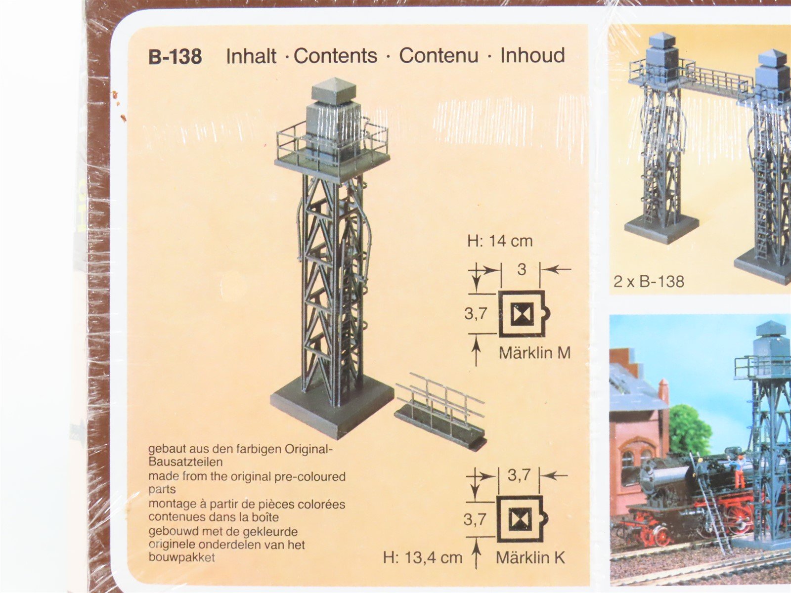 HO 1/87 Scale Faller Kit B-138 Steam Locomotive Water Filling Tower - SEALED