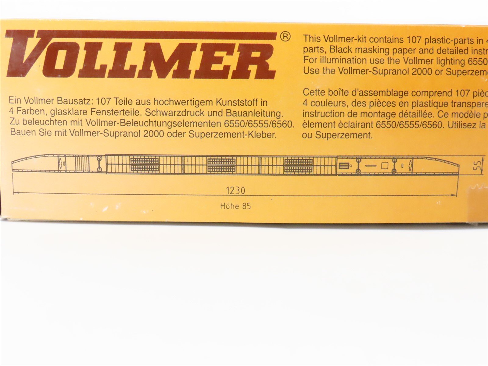 HO 1/87 Scale Vollmer Kit 3562 Baden Station Platform