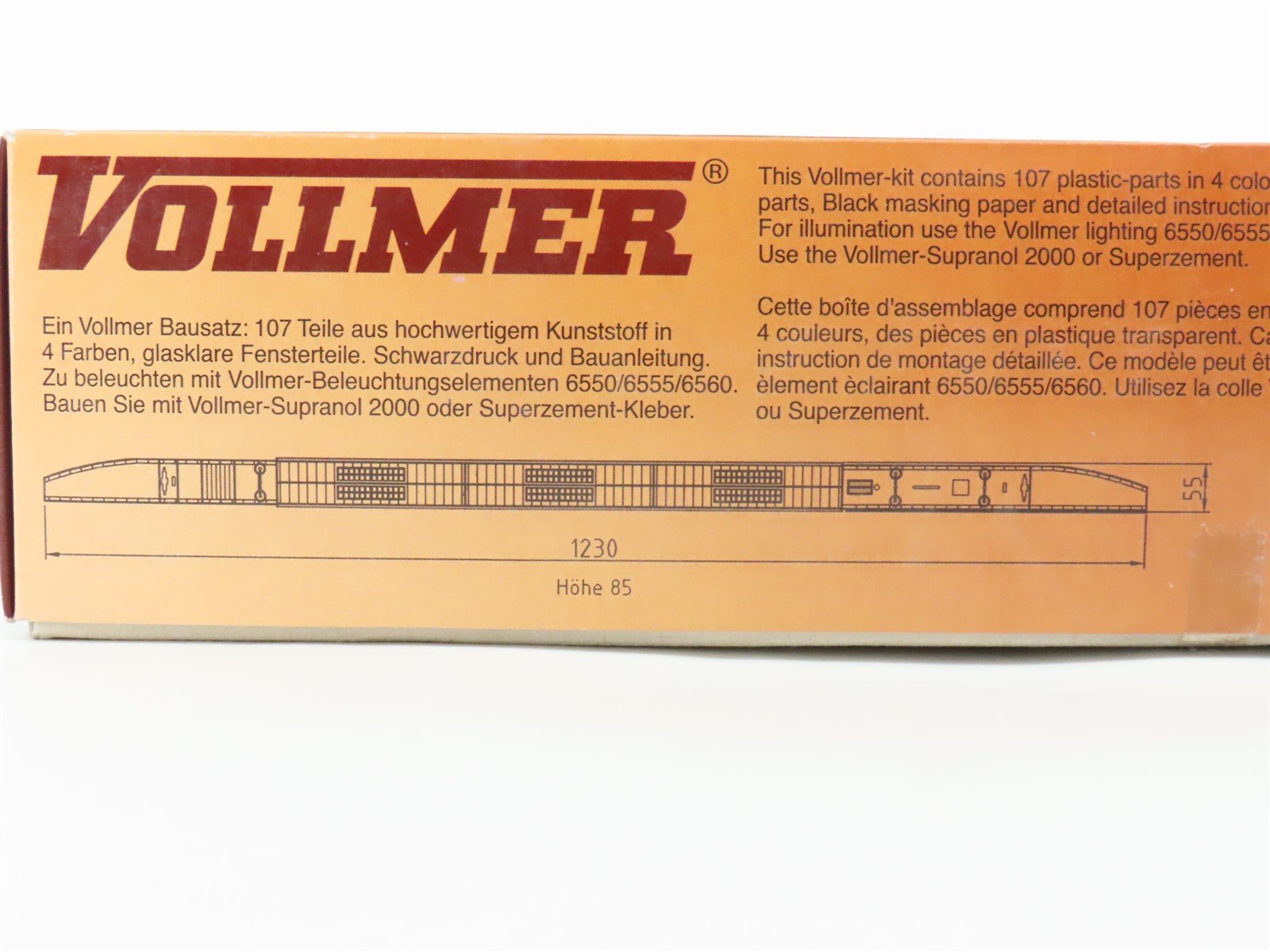 HO 1/87 Scale Vollmer Kit 3562 Baden Station Platform