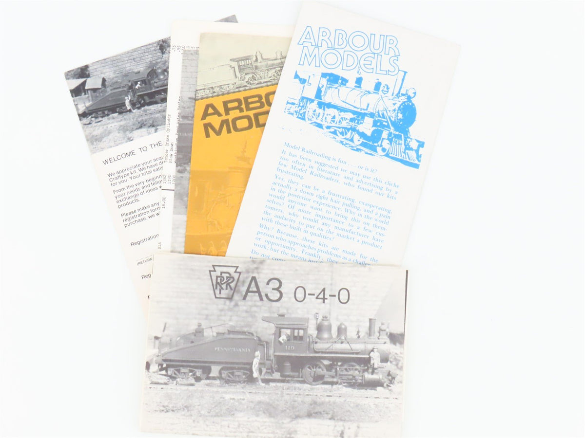 HO Scale Arbour Models Kit #110 Undecorated PRR 0-4-0 A3 Steam Locomotive