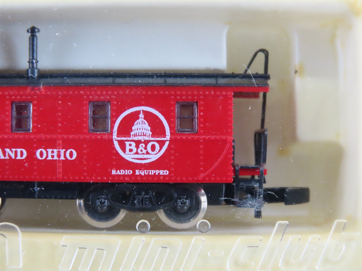 Z Scale Marklin Mini-Club B&amp;O Baltimore &amp; Ohio 2-8-2 Steam Freight Train Set