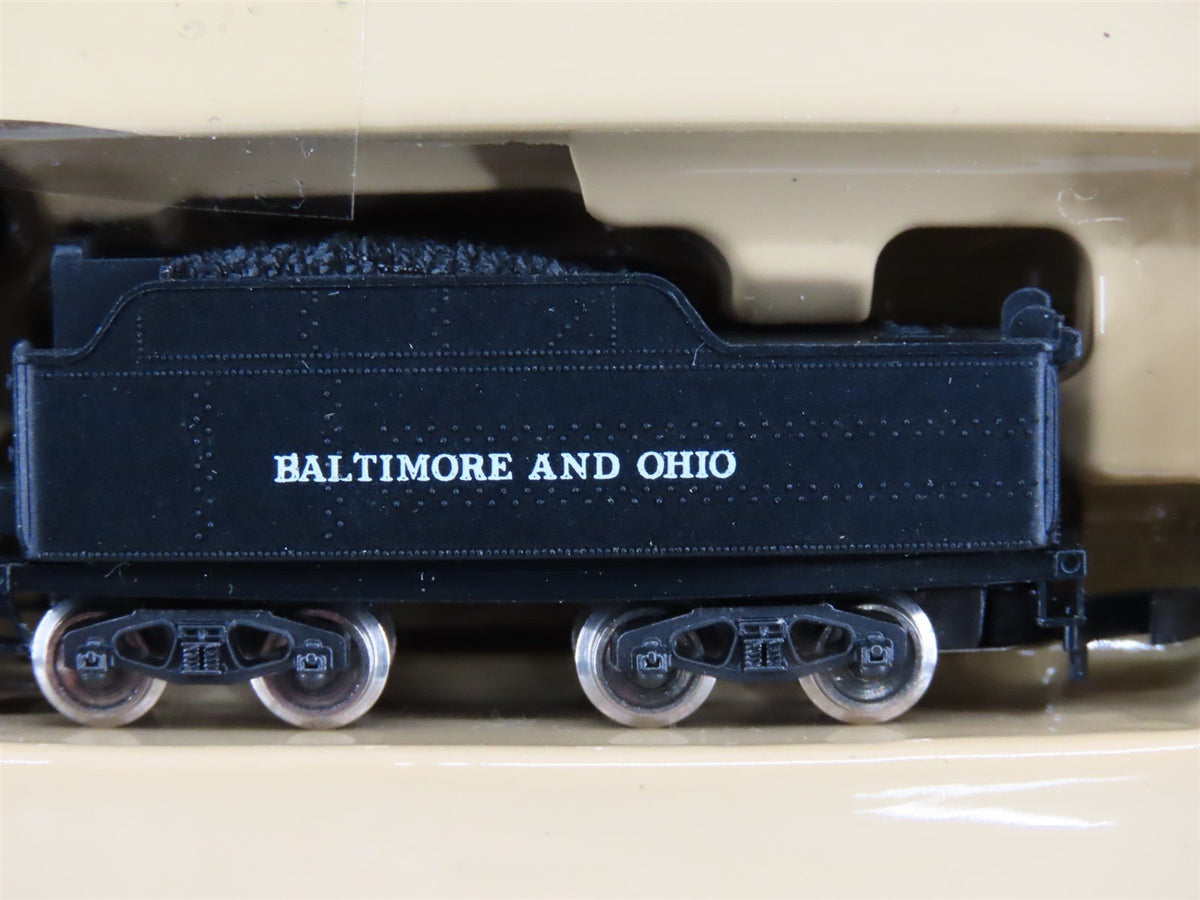 Z Scale Marklin Mini-Club B&amp;O Baltimore &amp; Ohio 2-8-2 Steam Freight Train Set