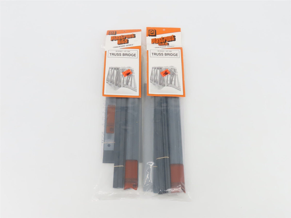 LOT of 2 HO 1/87 Scale PLASTRUCT Kits #1002 Truss Bridges - Sealed