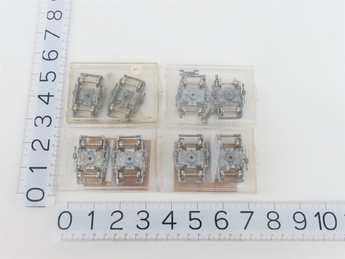 LOT of 12 HO Scale GSB Rail 3001 Passenger Car Trucks