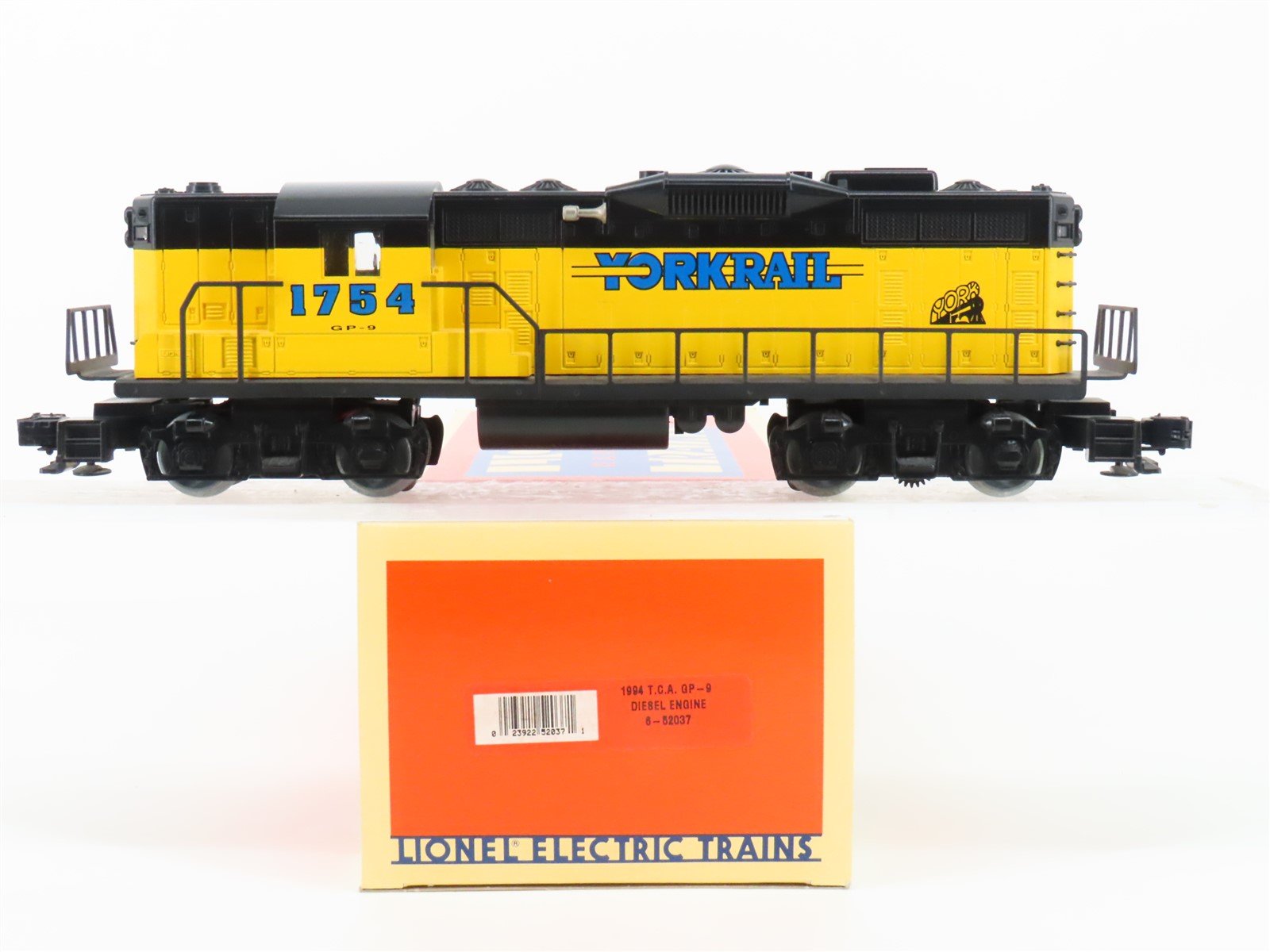 O Gauge 3-Rail Lionel 6-52037 TCA 1994 Yorkrail EMD GP9 Diesel Locomotive #1754