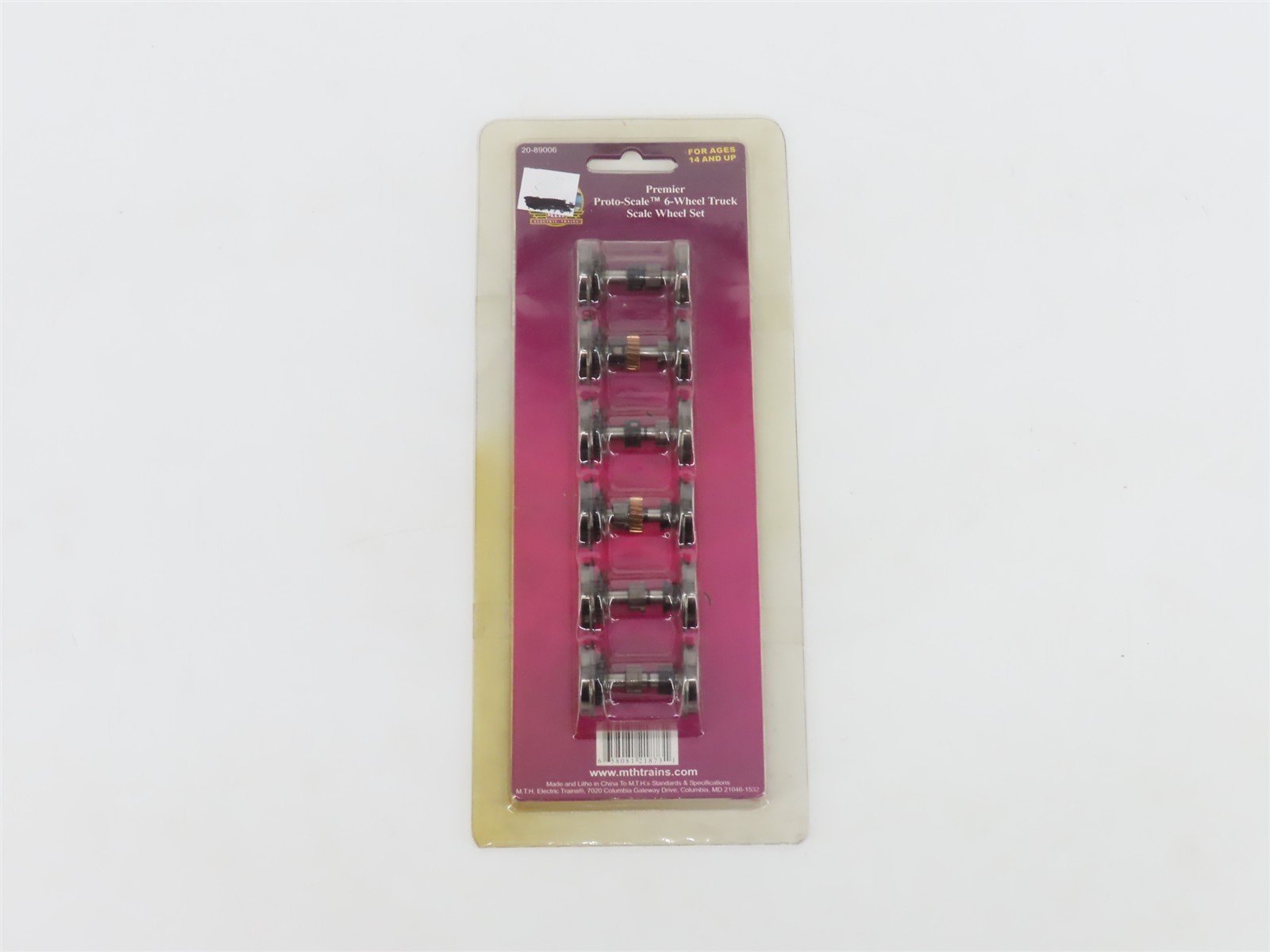 O Scale MTH 20-89006 Premier Proto-Scale 6-Wheel Truck Scale Wheel Set