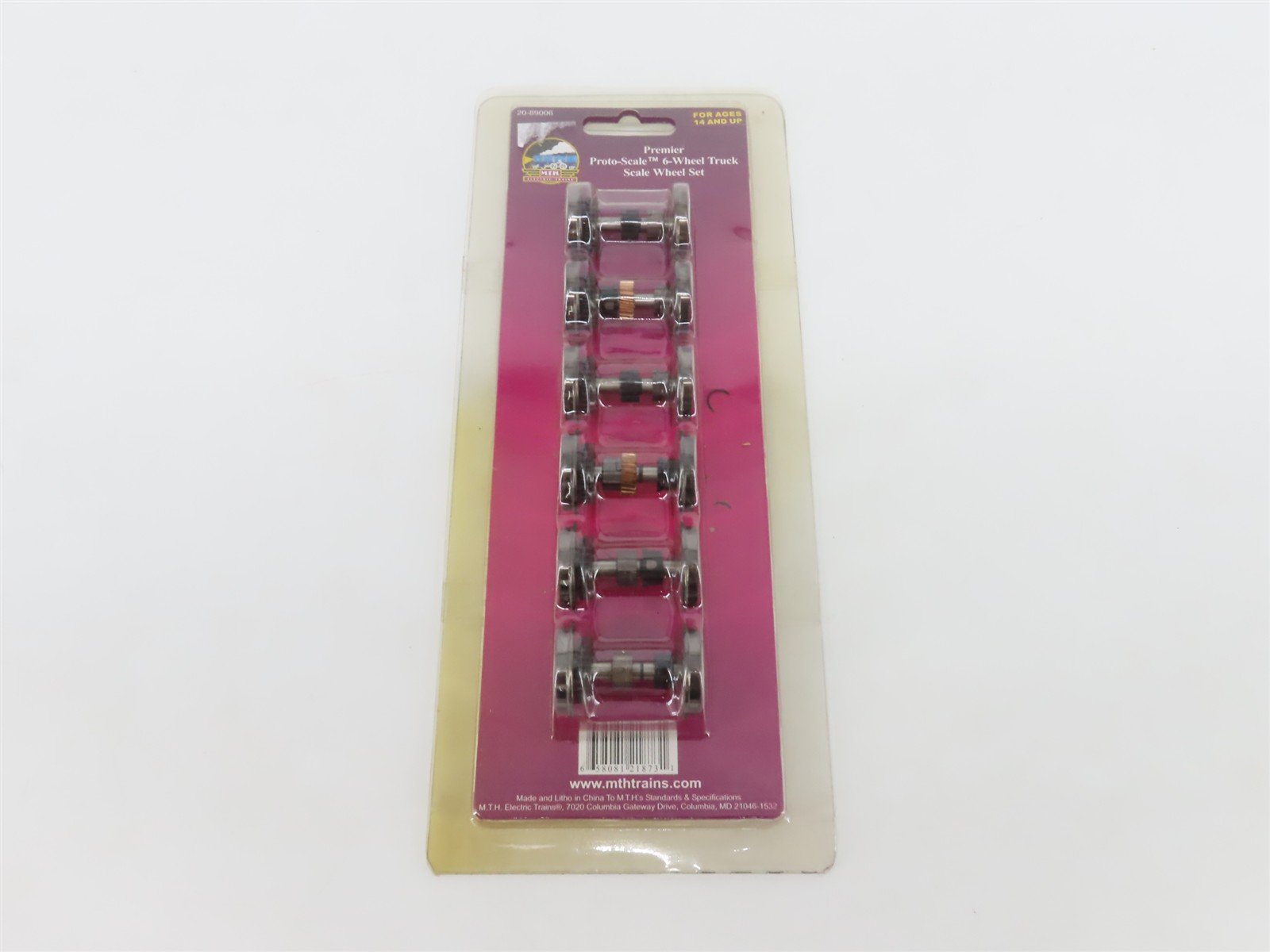 O Scale MTH 20-89006 Premier Proto-Scale 6-Wheel Truck Scale Wheel Set