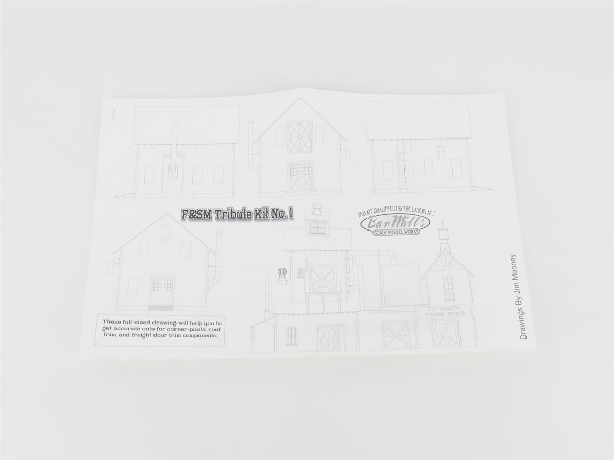 HO 1/87 Scale Bar Mills Tribute Kit No. 1 Franklin &amp; South Manchester