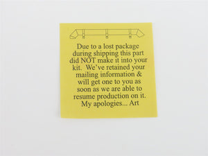 HO 1/87 Scale Bar Mills Tribute Kit No. 1 Franklin & South Manchester