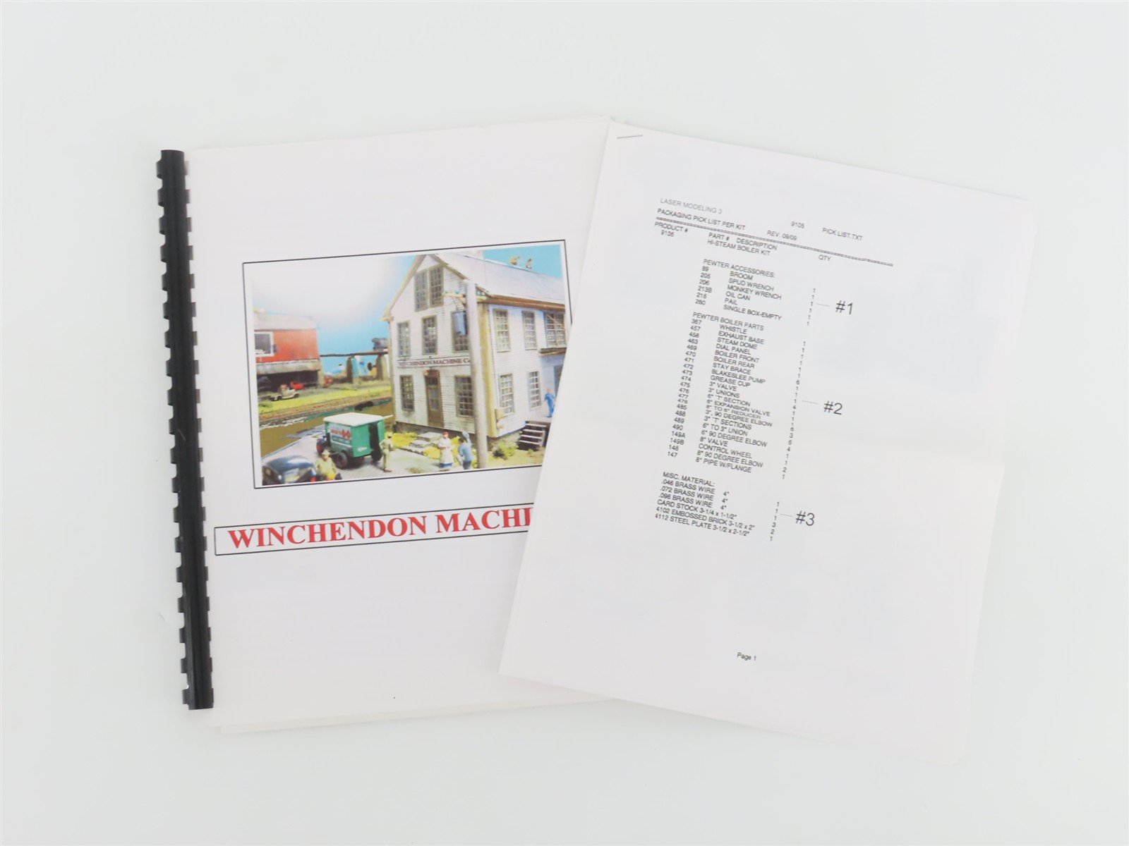 HO 1/87 Scale Laser Modeling 3 Kit Winchedon Machine Co.