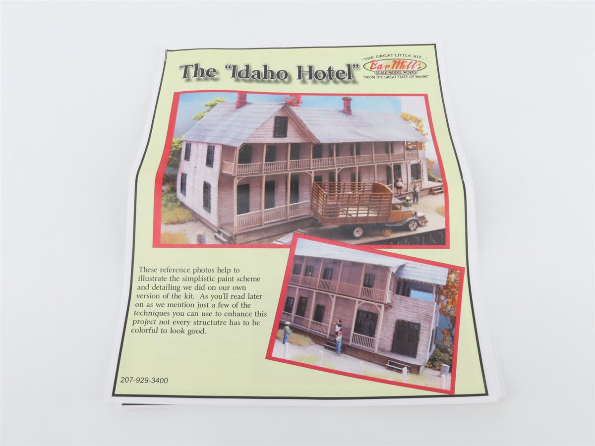 HO 1/87 Scale Bar Mills Kit #0152 The &quot;Idaho Hotel&quot;