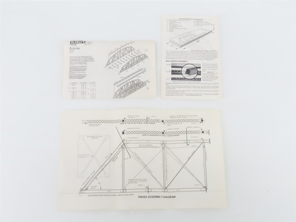 HO 1/87 Scale Vollmer Kit #2506 Large Girder Bridge