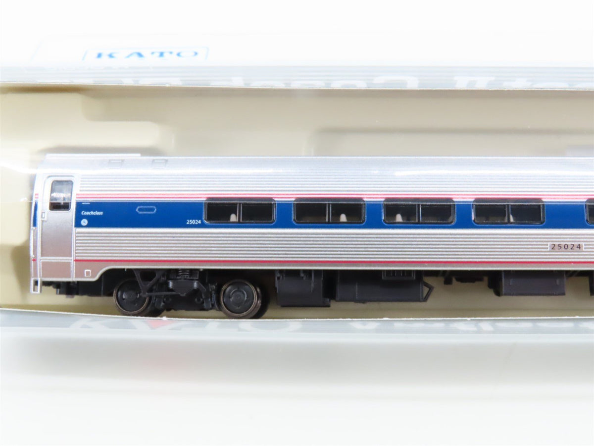 N Scale KATO #156-0951 Amtrack Amfleet II Coach Passenger #25024