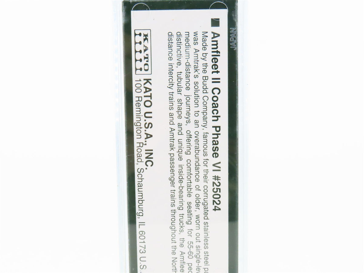 N Scale KATO #156-0951 Amtrack Amfleet II Coach Passenger #25024