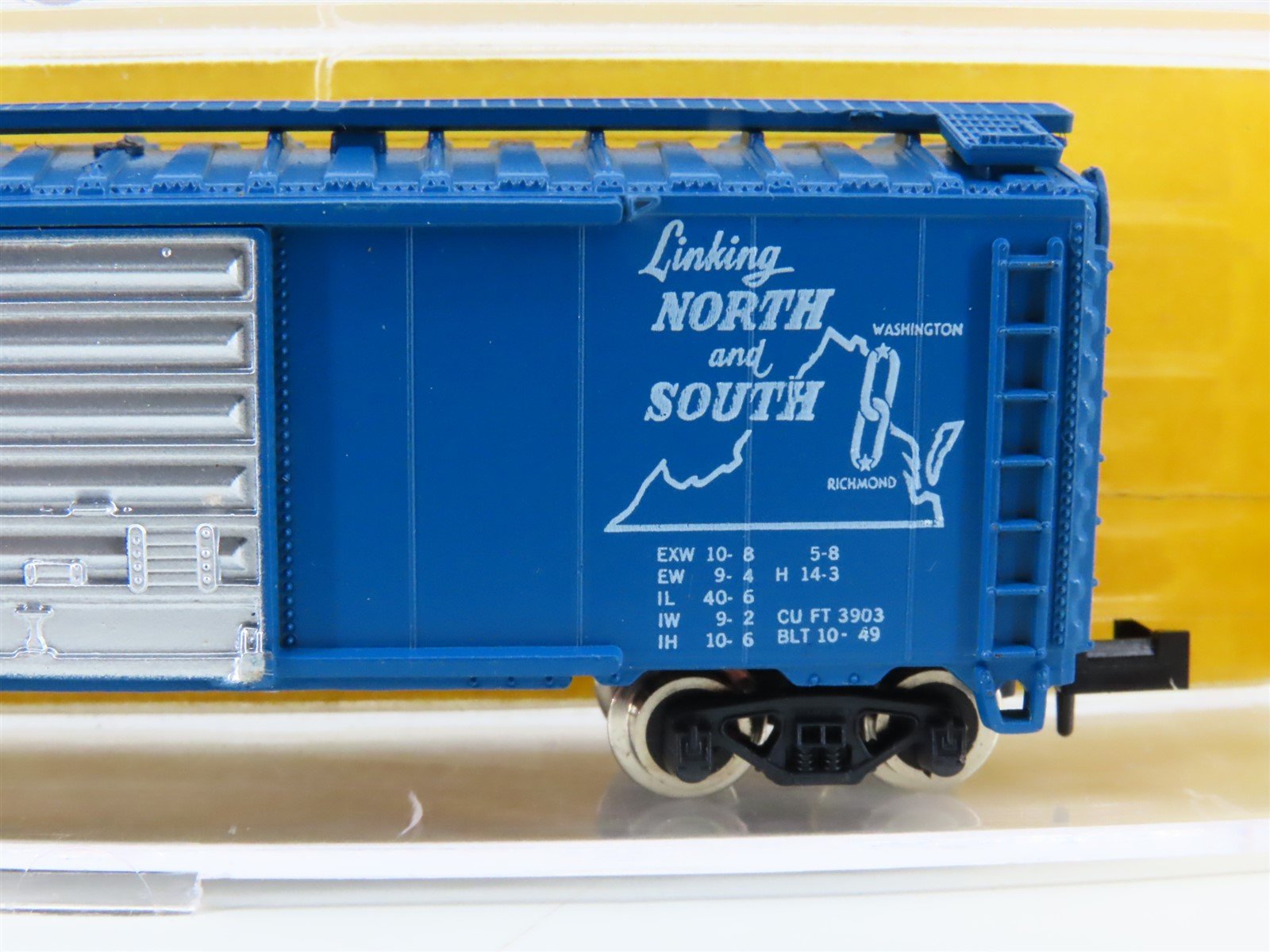 N Scale Atlas 3413 RF&P Richmond Fredericksburg & Potomac 40' Box Car #2801