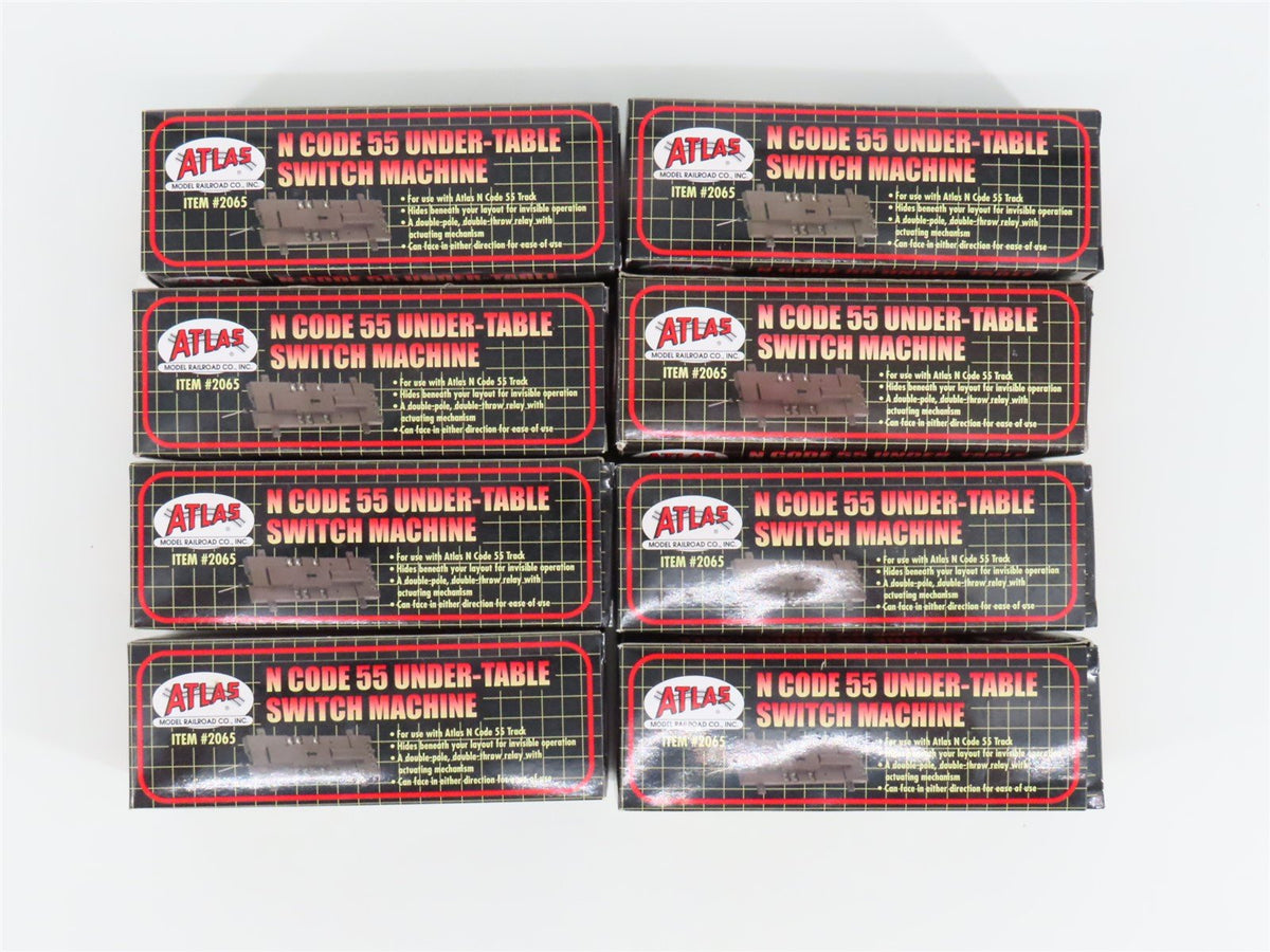 LOT of 8 N Scale Atlas 2065 Code 55 Under-Table Switch Machines