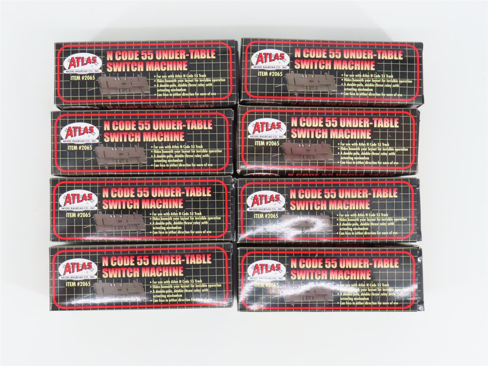 LOT of 8 N Scale Atlas 2065 Code 55 Under-Table Switch Machines