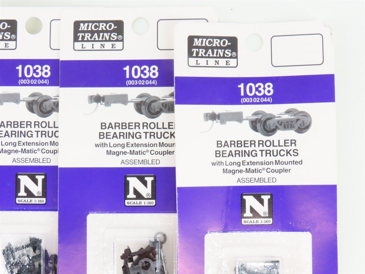 LOT of 10 Packs of N Scale Micro-Trains MTL Roller Bearing Trucks