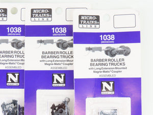 LOT of 10 Packs of N Scale Micro-Trains MTL Roller Bearing Trucks