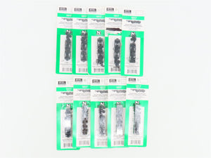 LOT of 10 Packs of N Scale Micro-Trains MTL 1017 4-Wheel Passenger Trucks