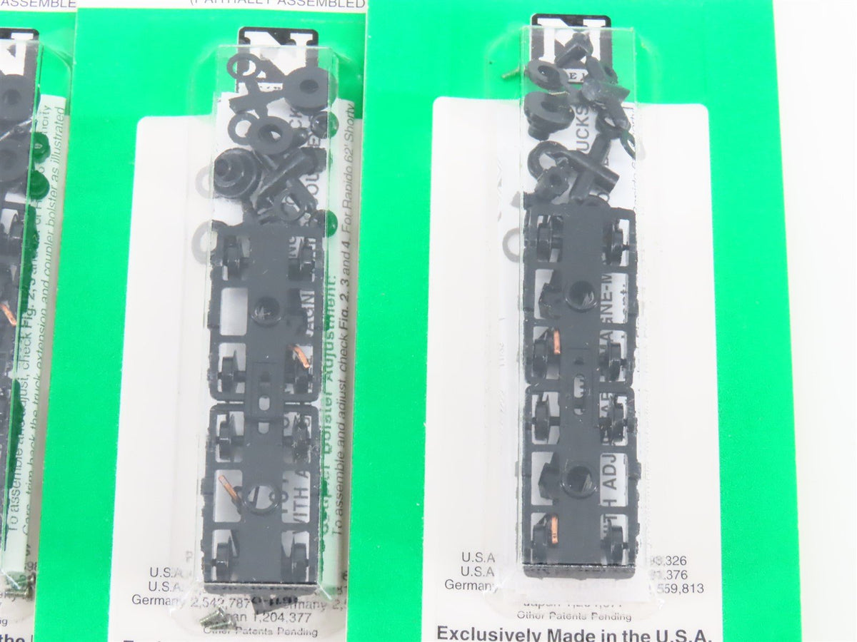 LOT of 10 Packs of N Scale Micro-Trains MTL 4&amp;6-Wheel Passenger Trucks