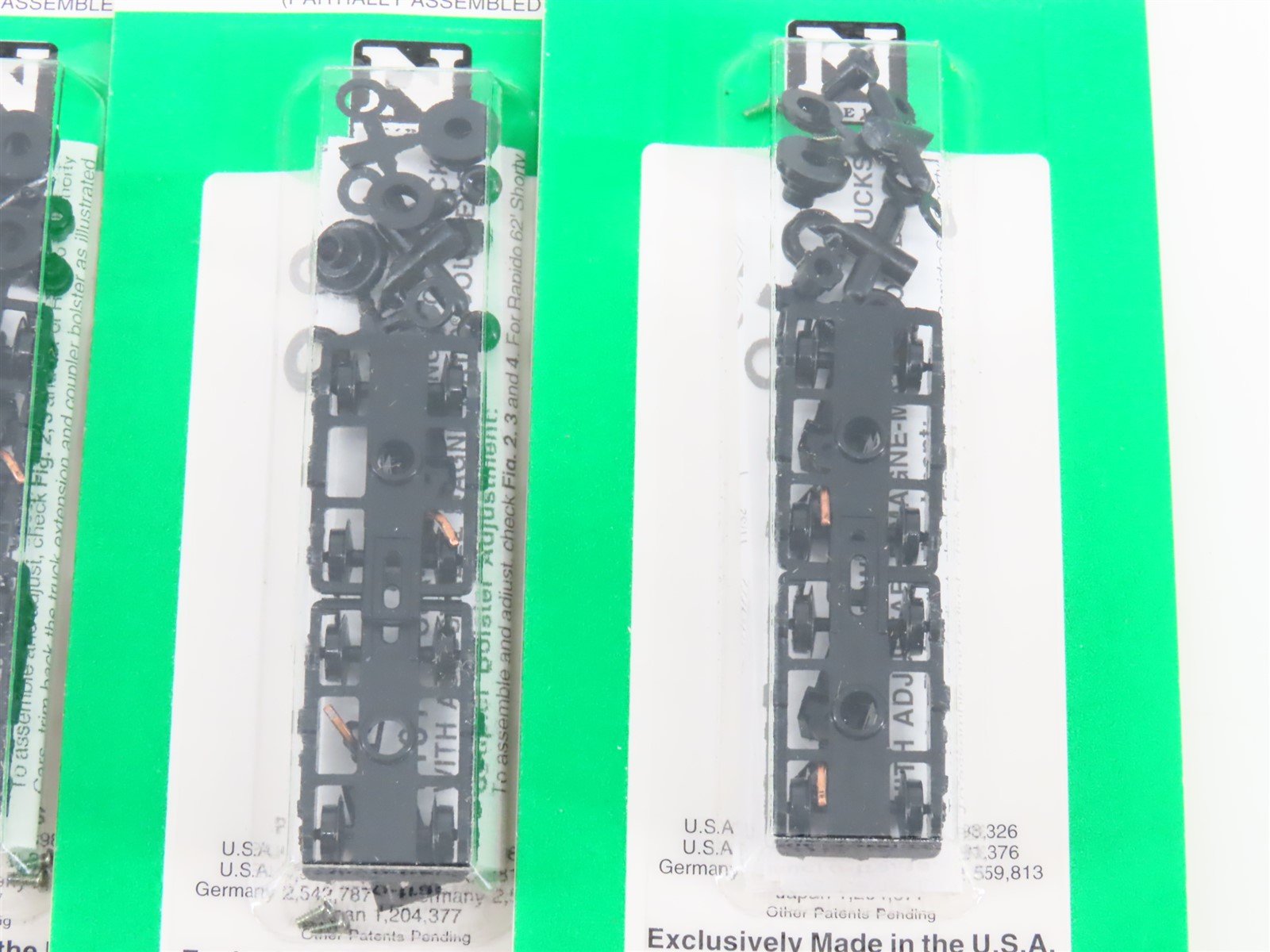 LOT of 10 Packs of N Scale Micro-Trains MTL 4&6-Wheel Passenger Trucks