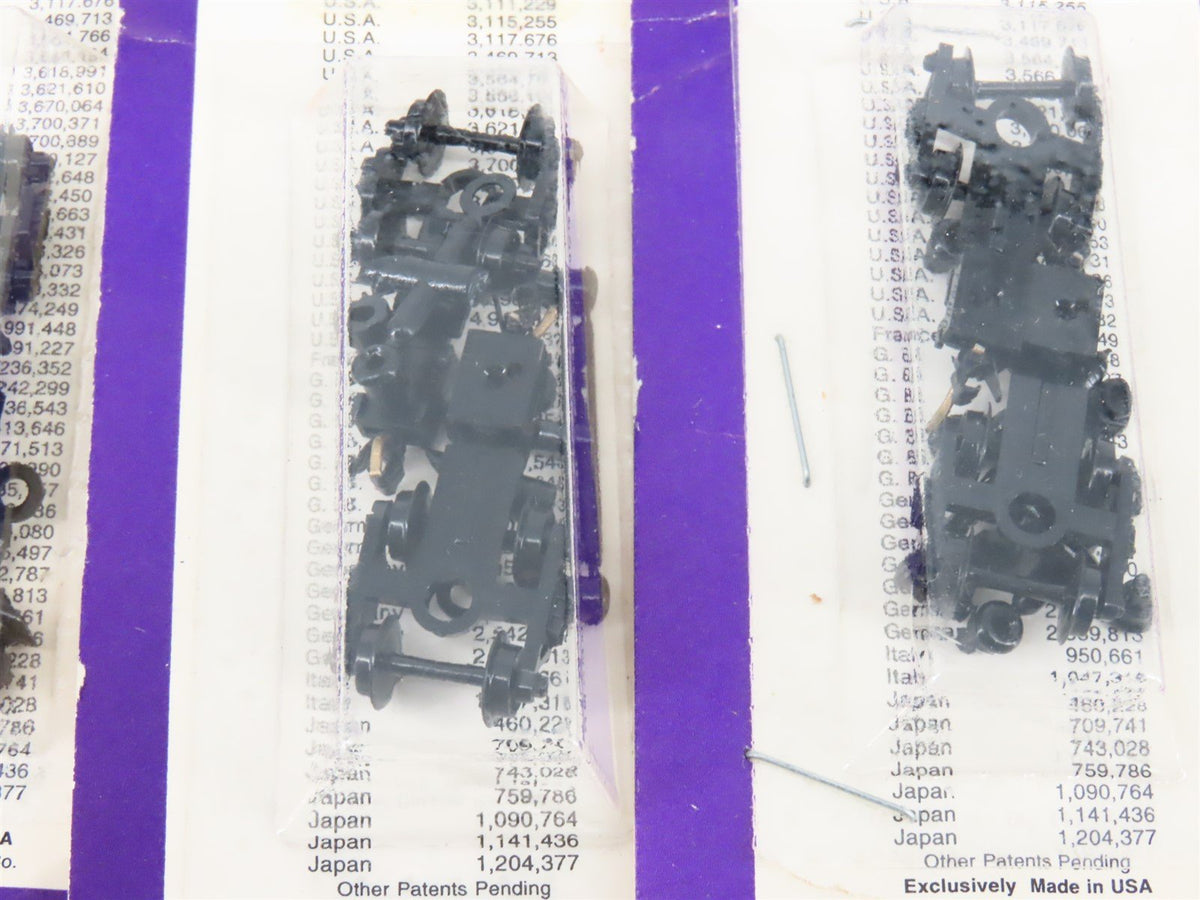 LOT of 10 Packs of N Scale Micro-Trains MTL Freight Trucks w/ Couplers