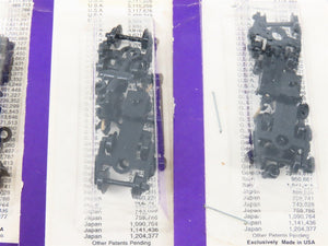 LOT of 10 Packs of N Scale Micro-Trains MTL Freight Trucks w/ Couplers