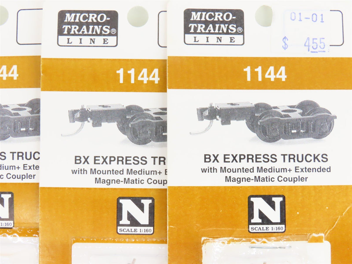 LOT of 10 Packs of N Scale Micro-Trains MTL Freight Trucks w/ Couplers