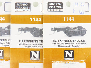 LOT of 10 Packs of N Scale Micro-Trains MTL Freight Trucks w/ Couplers