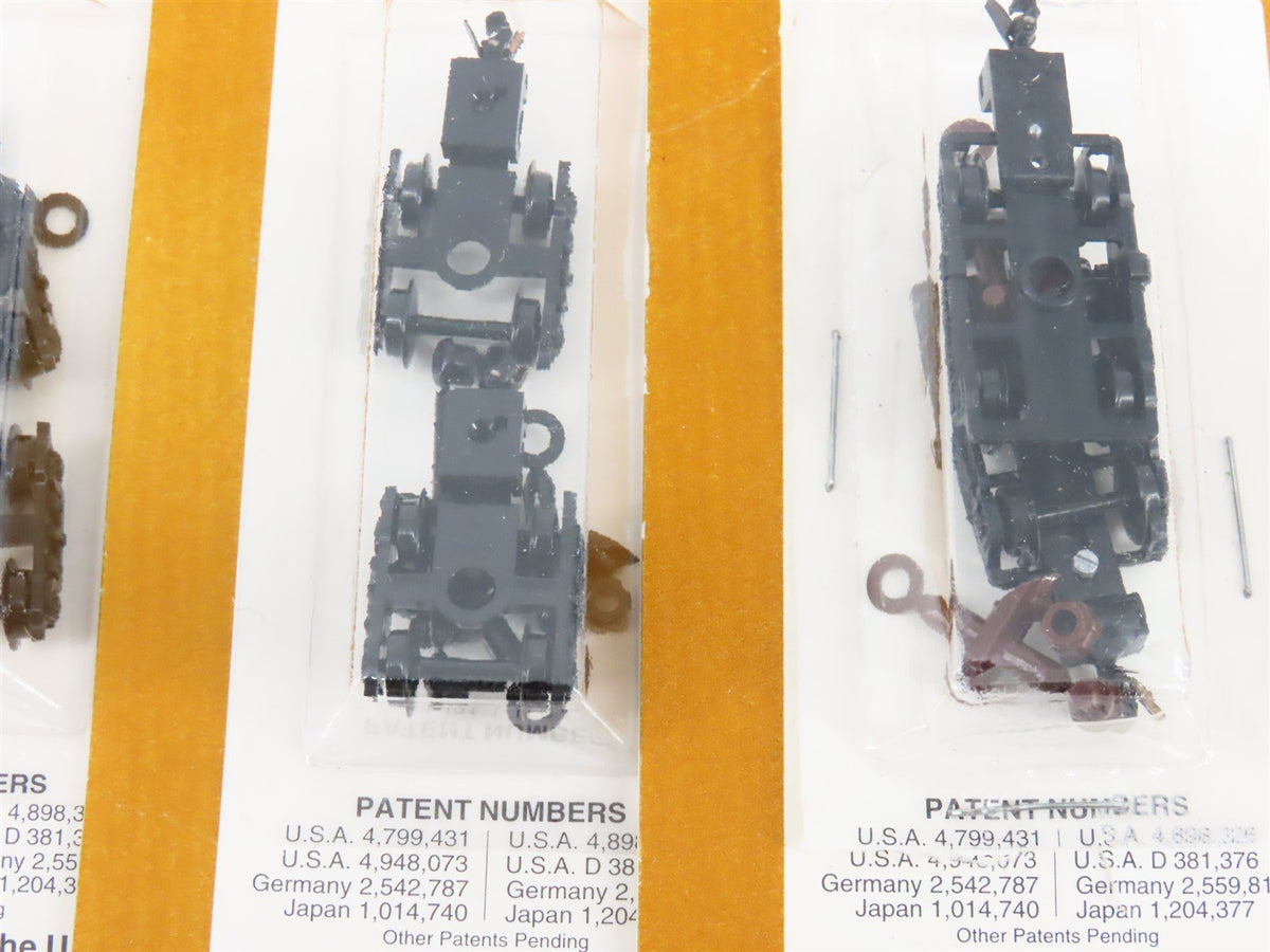 LOT of 10 Packs of N Scale Micro-Trains MTL Freight Trucks w/ Couplers