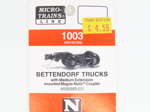 LOT of 10 Packs of N Scale Micro-Trains MTL Freight Trucks w/ Couplers