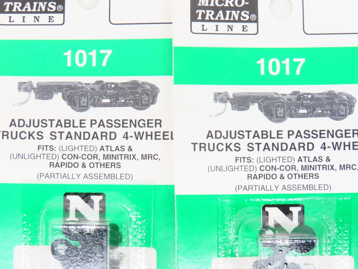 LOT of 7 Packs of N Scale Micro-Trains MTL 4&amp;6-Wheel Passenger Trucks