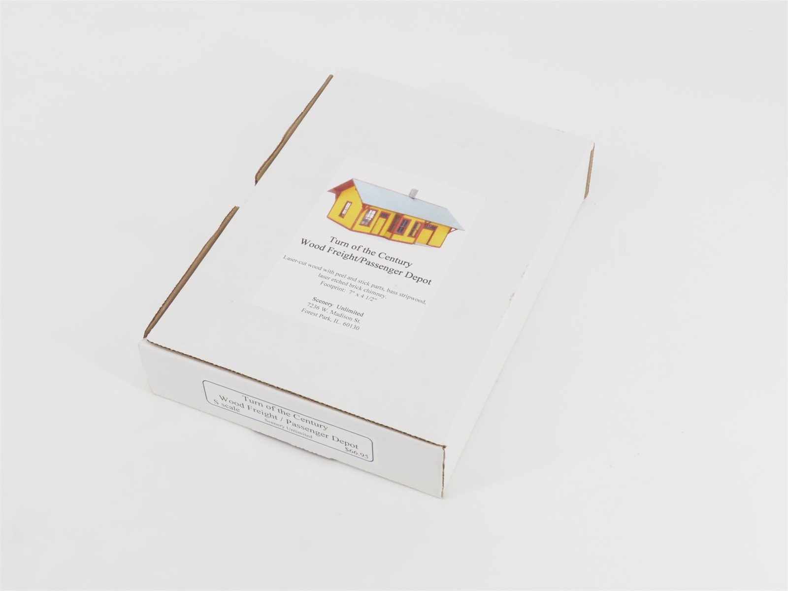 S Scenery Unlimited Kit #1150 Turn of the Century Wood Freight/Passenger Depot