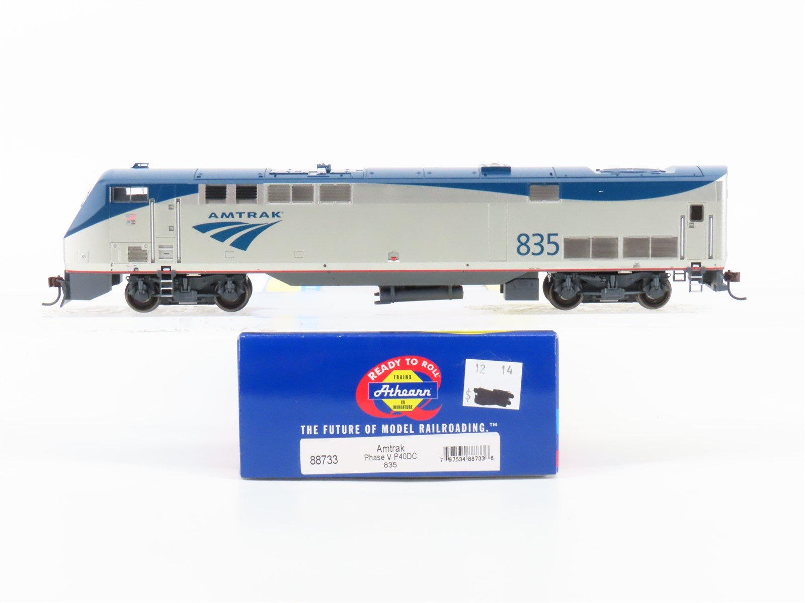 HO Scale Athearn RTR 88733 Amtrak Phase V P40DC Diesel Locomotive #835